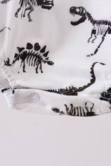 Navy dinosaur print bubble