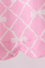 Pink Bow Bloomer Set