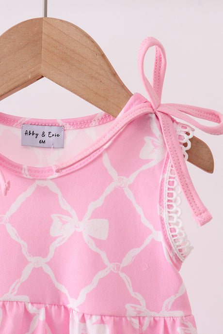 Pink Bow Knit Bubble