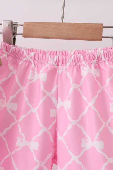 Pink Bow Knit Set