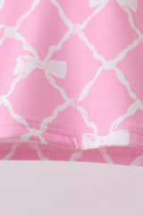 Pink Bow UPF Swim Set