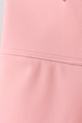 Pink Scalloped Yoga Active Leggings