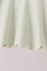 Green Scalloped Yoga Skorts Set