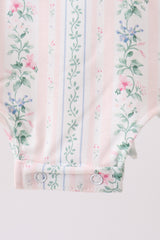 Bow Floral Applique Bubble
