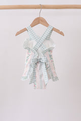 Bow Floral Applique Bubble