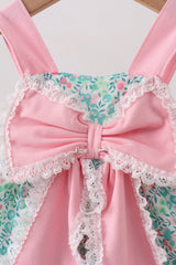 Pink Bow Floral Bubble