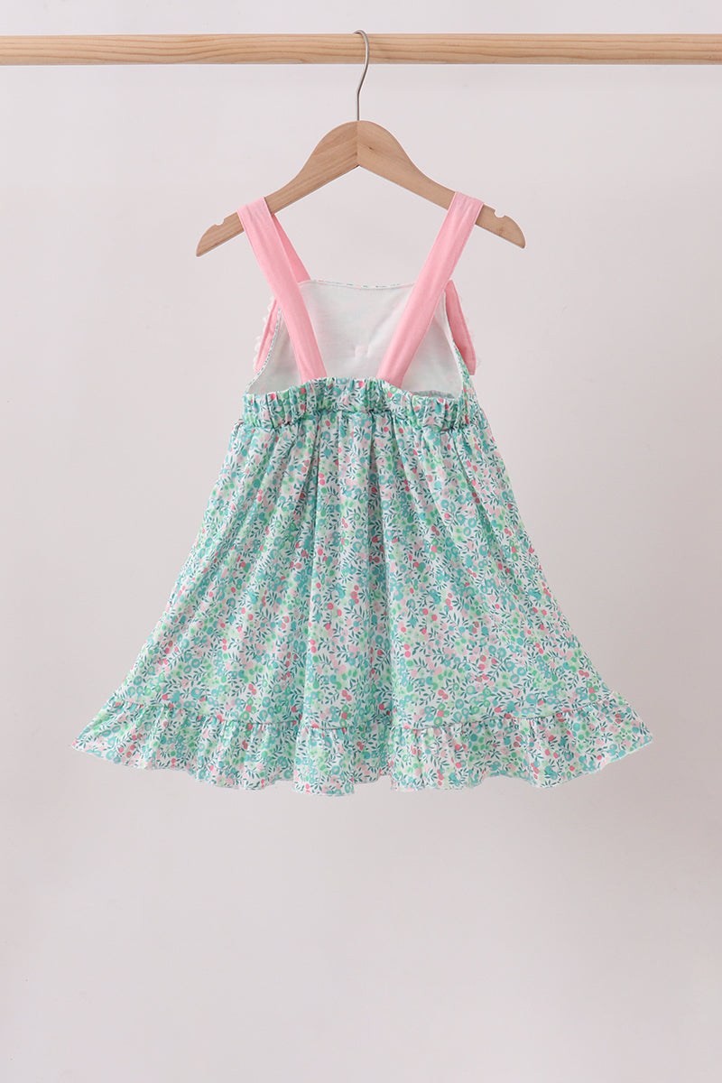 Pink Bow Floral Knit Dress – Honeydew USA
