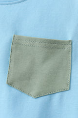 Blue sage shorts set
