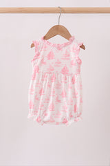Pink Sailboat Embroidered Bubble