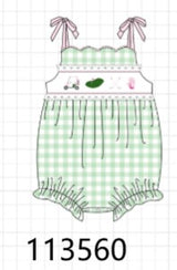 Green Golf Embroidered Bubble