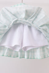 Green Golf Embroidered Skorts Set