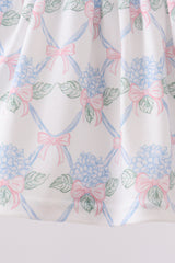 Blue Floral Bloomer Set