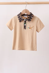 Camo Duck Embroidered Top