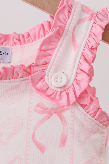 Pink Bow Print Bubble