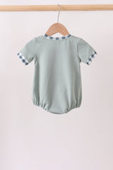 Green Fish Applique Bubble