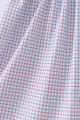 Blue Apple Smocked Plaid Dress