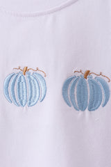 Blue Pumpkin Embroidered Gingham Shorts Set