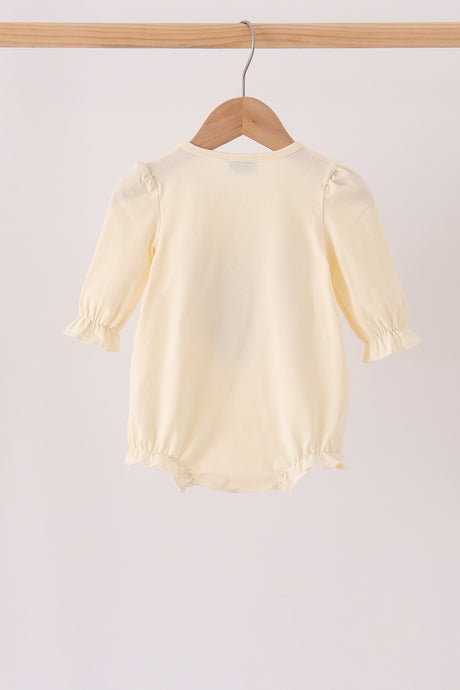 Cream Football French Knot Bubble