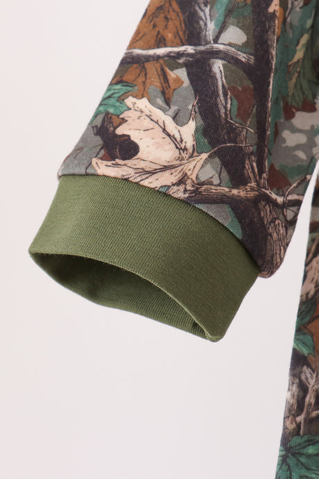 Camouflage Mallard Embroidery Romper