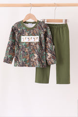 Camouflage Mallard Embroidery Pants Set