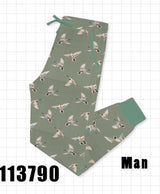 Green Mallard Bamboo Dad Pants