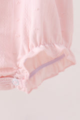 Pink Castle Embroidery Jacquard Bubble