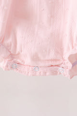 Pink Castle Embroidery Jacquard Bubble