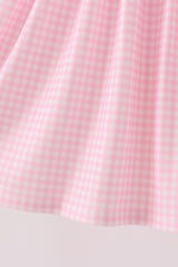 Pink Puppy Pumpkin Applique Dress