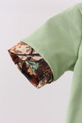 Green Hunting Print Romper