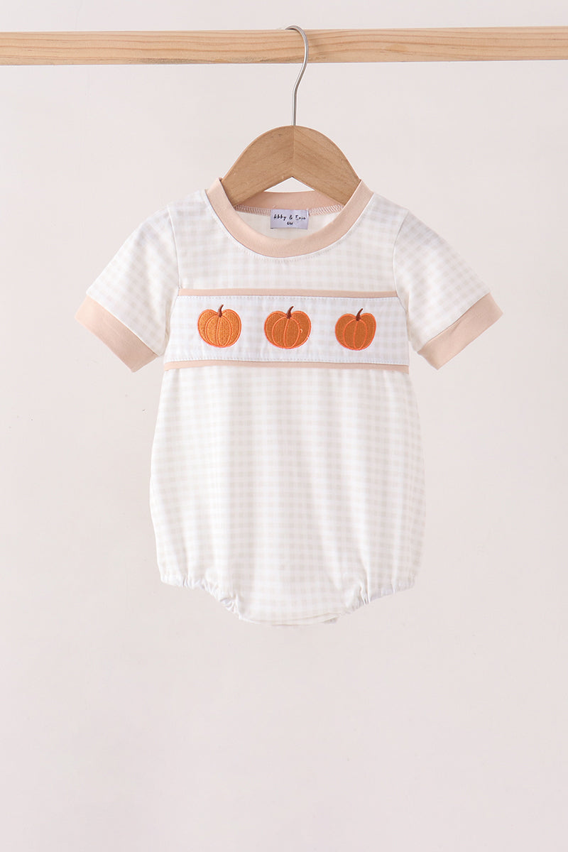 Khaki Pumpkin Embroidery Bubble