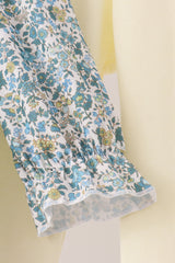 Sage Floral Smocked Pants Set