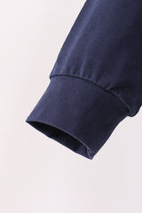 Navy Football Embroidery Hoodie
