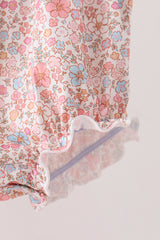 Pink Pumpkin Floral Embroidery Bubble