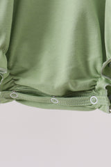 Sage Pumpkin Embroidered Bubble