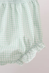 Sage Pumpkin Embroidered Bloomer Set