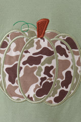 Camo Pumpkin Applique Romper
