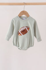 Sage football sequin bubble