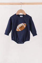 Navy football sequin bubble