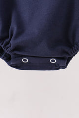 Navy football sequin bubble