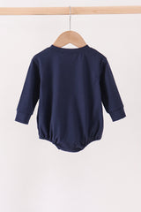 Navy football sequin bubble