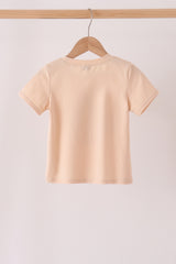 Khaki pumpkin applique top