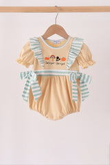 God is great god is good embroidery ruffle bubble