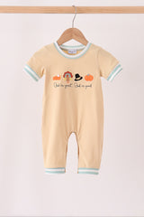 God is great god is good embroidery romper