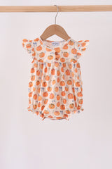 Pumpkin Bow Ruffle Bubble