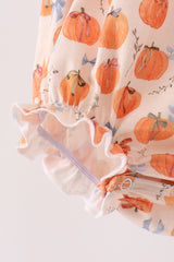Pumpkin Bow Ruffle Bubble