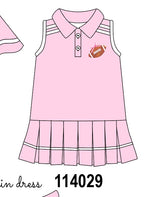 Pink football sequin dress
