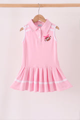 Pink football sequin dress