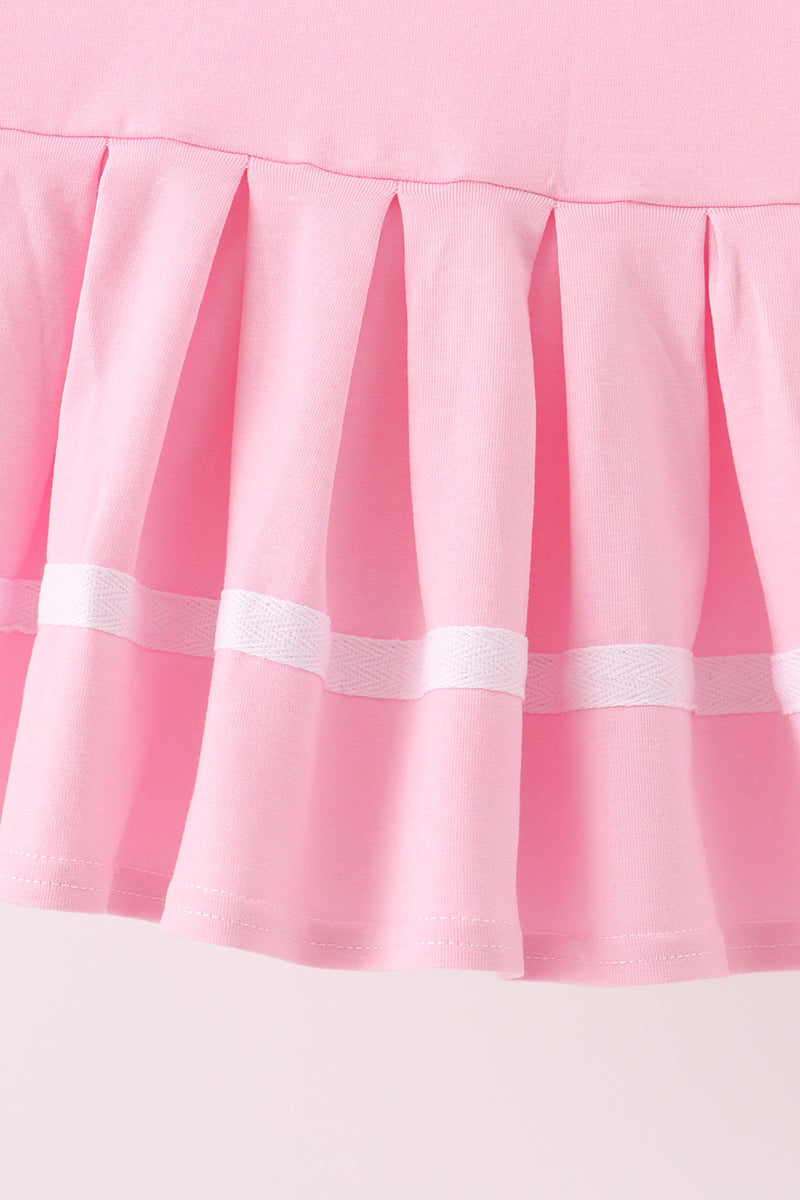 Pink football sequin dress