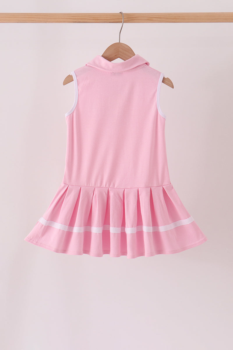 Pink football sequin dress