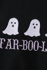 Black Ghost Embroidery Romper
